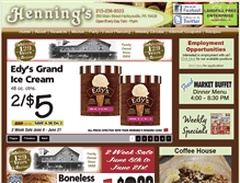 Tablet Screenshot of henningsmarket.com